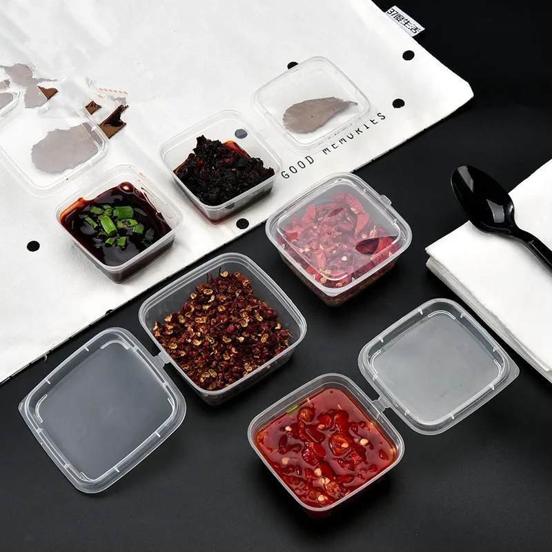 100 шт. высококачественная прозрачная Одноразовая чашка для пудинга упаковка на