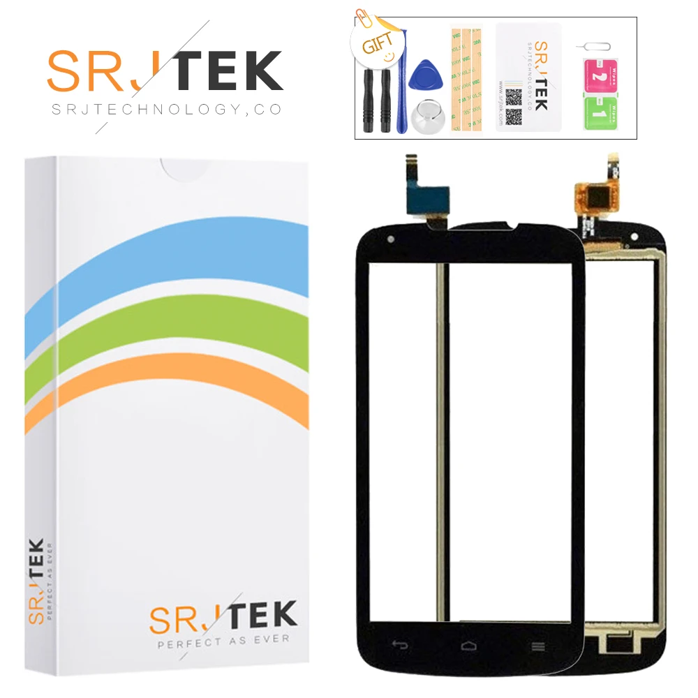 

SRJTEK Front Glass 5.0 INCH For Huawei Ascend Y520 Digitizer Panel Touchscreen Front Glass Lens Sensor with Logo Replace Parts