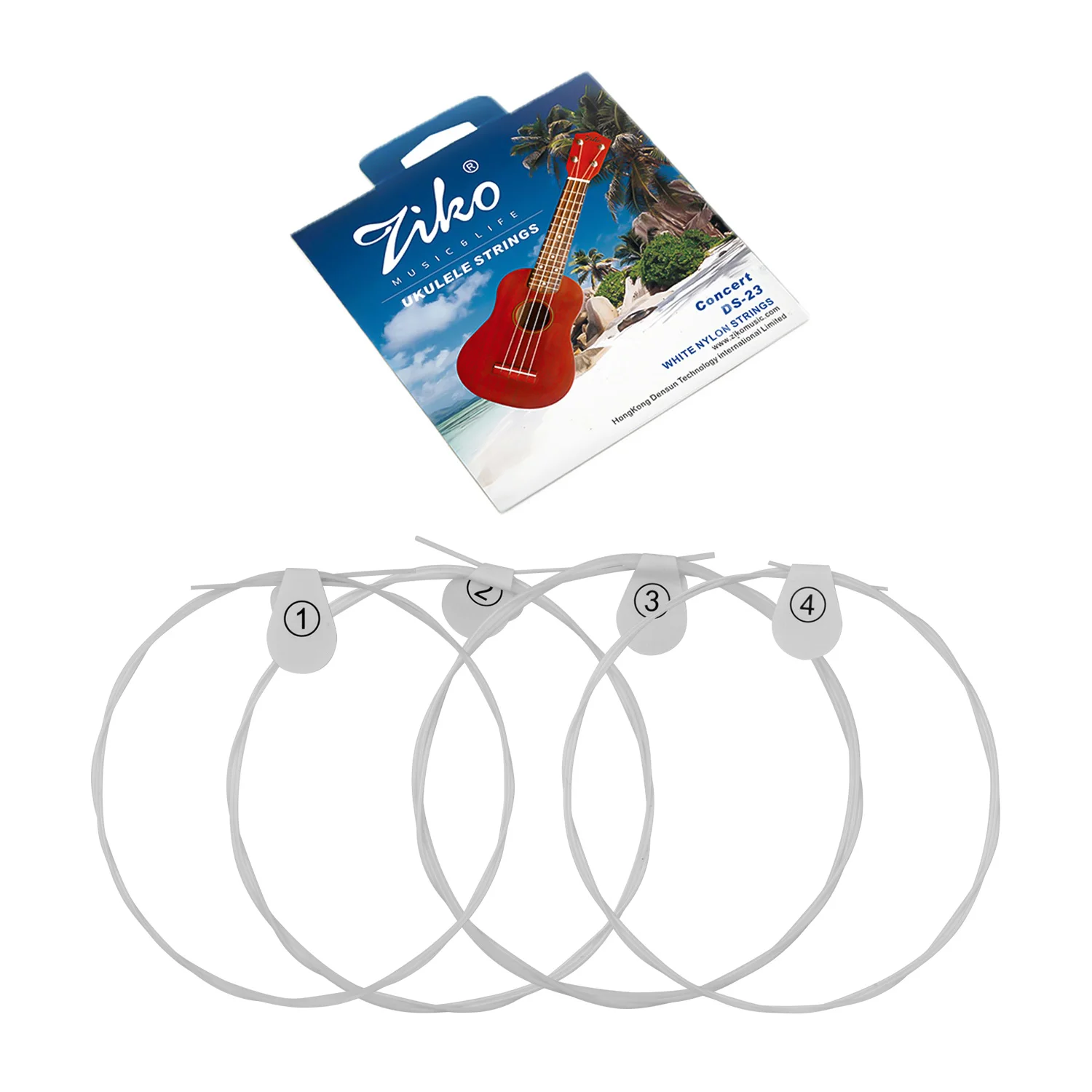 Нейлоновые струны для укулеле 4 штуки/набор струн (.024-.026) Замена 23 дюймов Концерт