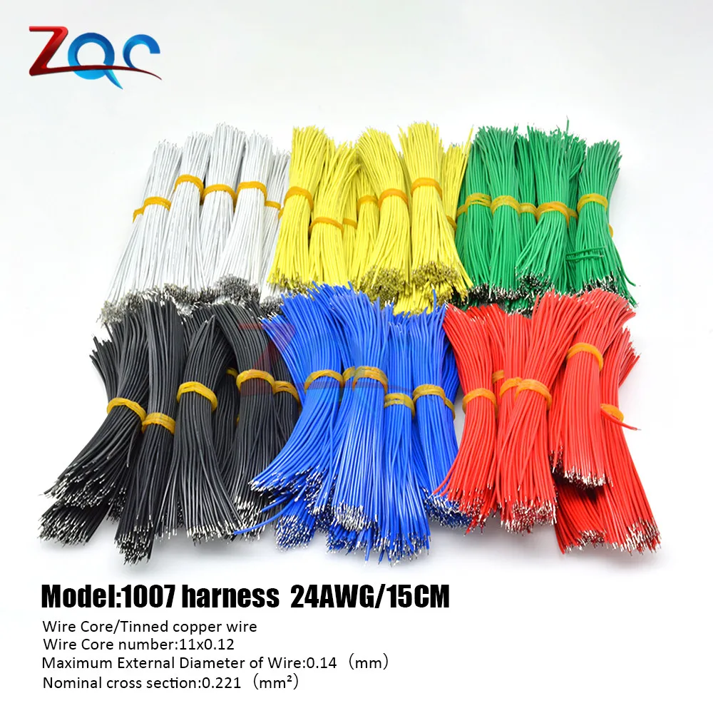 100 шт. макетная плата с покрытием олова кабель для пайки ПП 24AWG 15 см Fly Jumper Wire Cable Tin