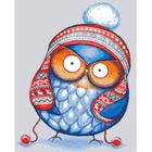 Одежда высшего качества Популярные Счетный Набор для вышивания крестиком зимняя шапка с совой, злой сова милый синей птицы деревьев пересылка в прекрасный HAEANK-2276