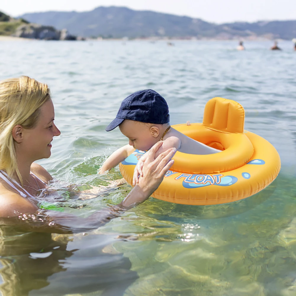 Круглая летняя детская плавающая игрушка для бассейна 2 круга с кольцом плавания