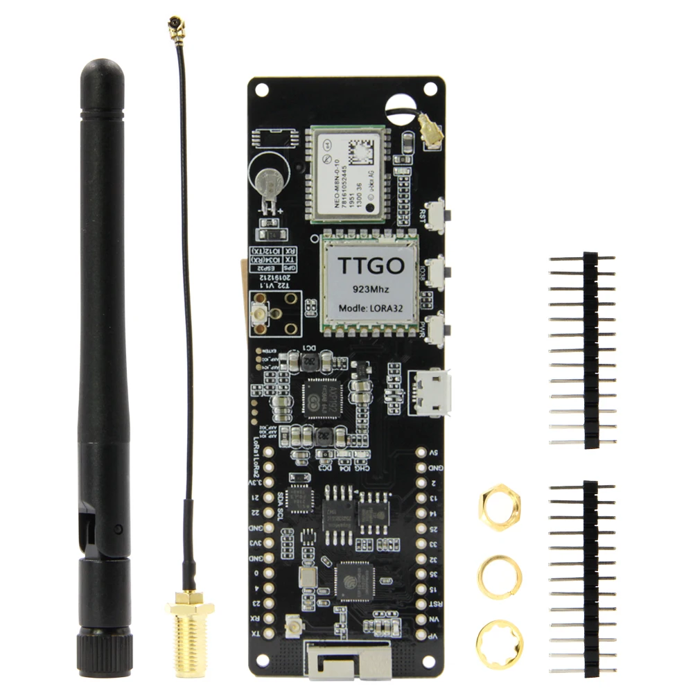 TTGO Т образной балки NEO M8N & 0 96 дюймов OLED ESP32 LORA Беспроводной Wi Fi модуль Bluetooth LORA32 GPS IPEX