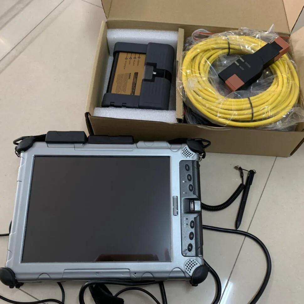 Диагностический ноутбук IX104 I7 8G 2 SSD с программным обеспечением V12/2019 для BMW A2 Icom MB
