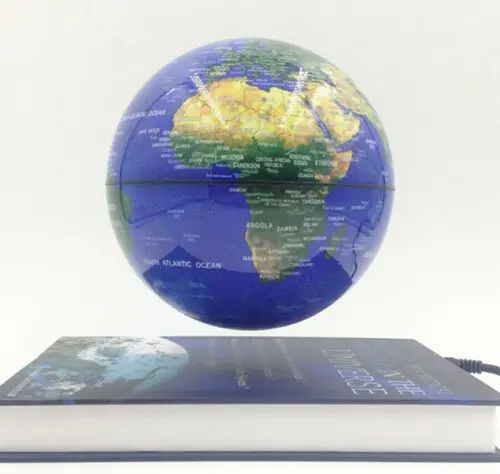 Магнитный вращающийся левитационный плавающий 6 дюймовый глобус с подставкой