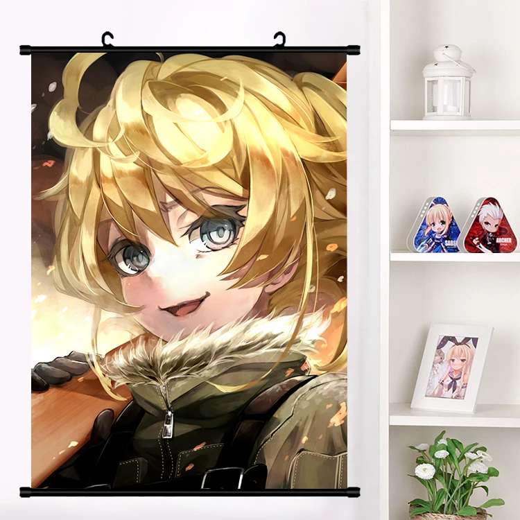 Аниме Youjo Senki Saga of Tanya the Evil Tanya Degurechaff настенный плакат с прокручивающейся стенкой Otaku коллекция домашнего декора