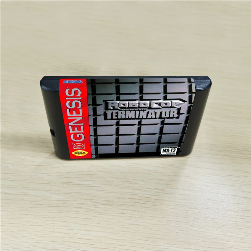 Игровой картридж Robocop Versus Terminator 16 бит MD для консоли MegaDrive Genesis|game cartridge bits|terminator