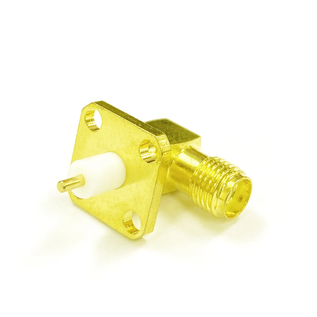 2 шт. НОВЫЙ SMA женский разъем РЧ коаксиальный 4 отверстия для крепления на панель