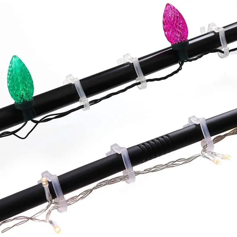 100 шт. желоба повесить крючки S зажим для рождественские украшения снаружи строка