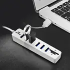 Высокоскоростной концентратор usb-хаб, 3,0, 2,0, Multi USB 2,0, 6 портов USB концентратор переходник разветвитель, кардридер SDTF, комбинированный, для компьютеров, ноутбуков