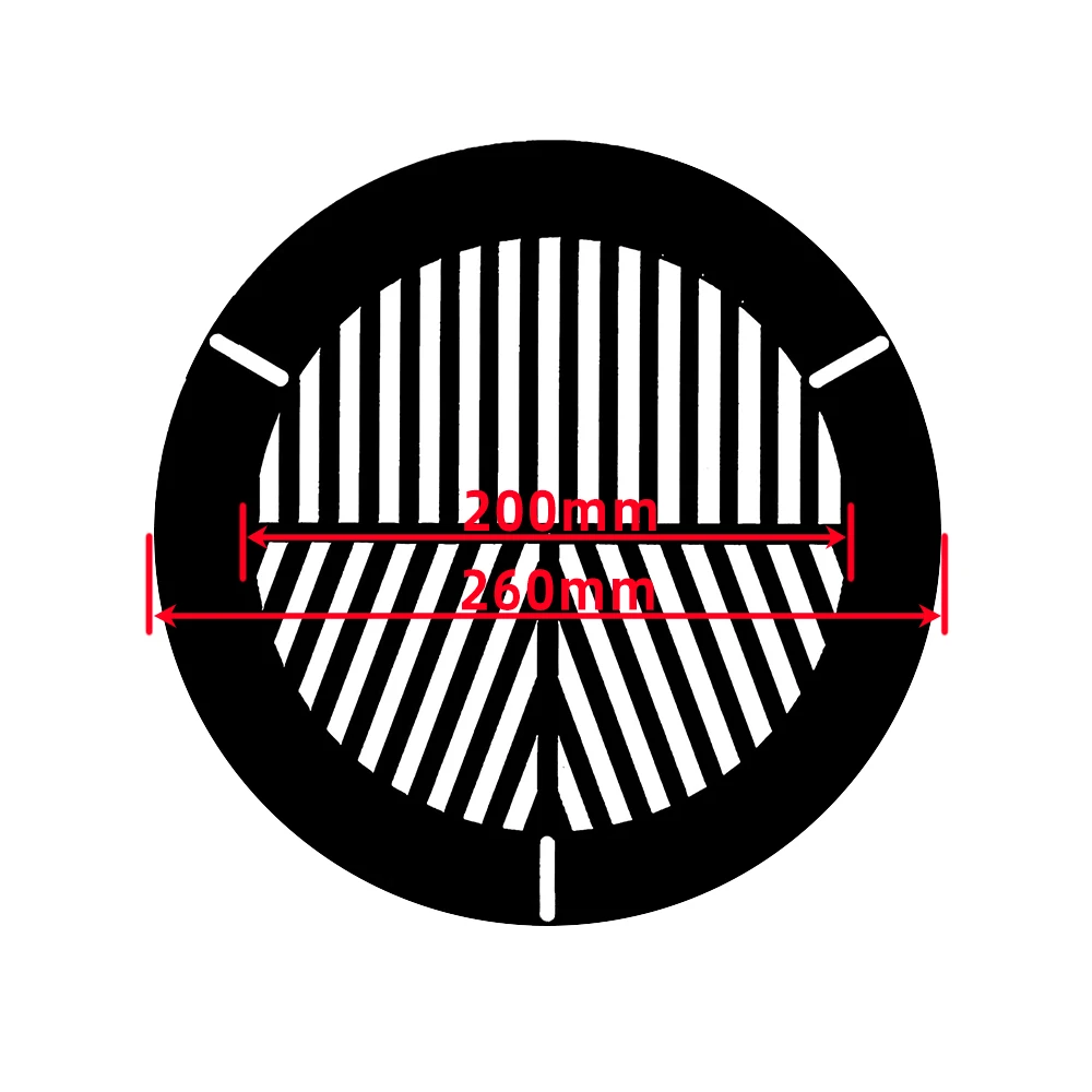 EYSDON Bahtinov Mask Focusing Mask Fish Bone Plate for Telescopes (for Outer Diameter from 200mm-260mm)