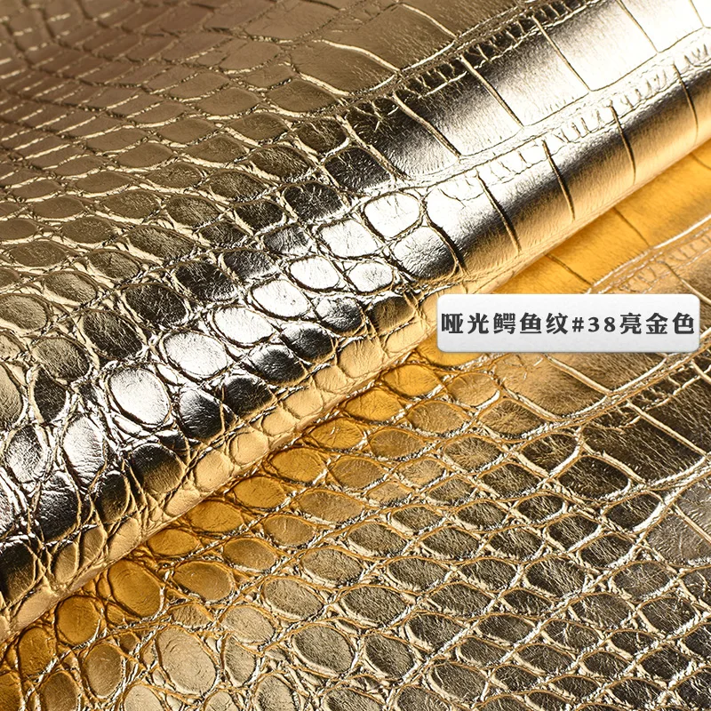 100 см x 138 ПВХ матовый крокодиловый узор кожа ткань багаж мебель водонепроницаемый