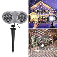 christmas projector light new year decoration waterproof remote control snowflake projection lamp for indoor outdoor decoration