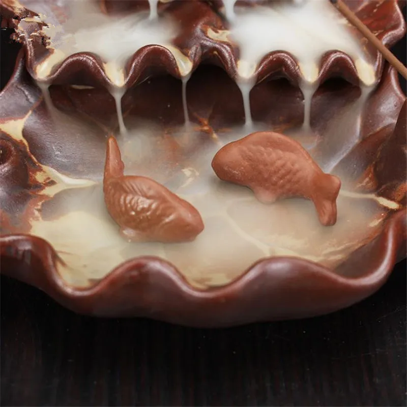 Новый мужланов обратного Ладан горелки Керамика дерьмо рыбы для плавания из