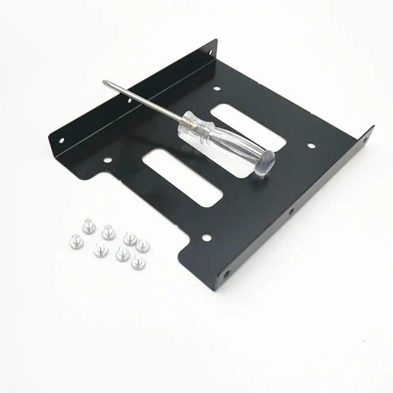 Черный Монтажный кронштейн для жесткого диска 2 5 дюйма SSD на 3 Bay HDD с отверткой |