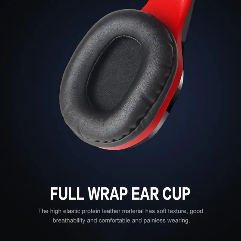 

T5 Wireless Bluetooth Headset Foldable Head-mounted Headset Running hanging ear stretch computer game headset