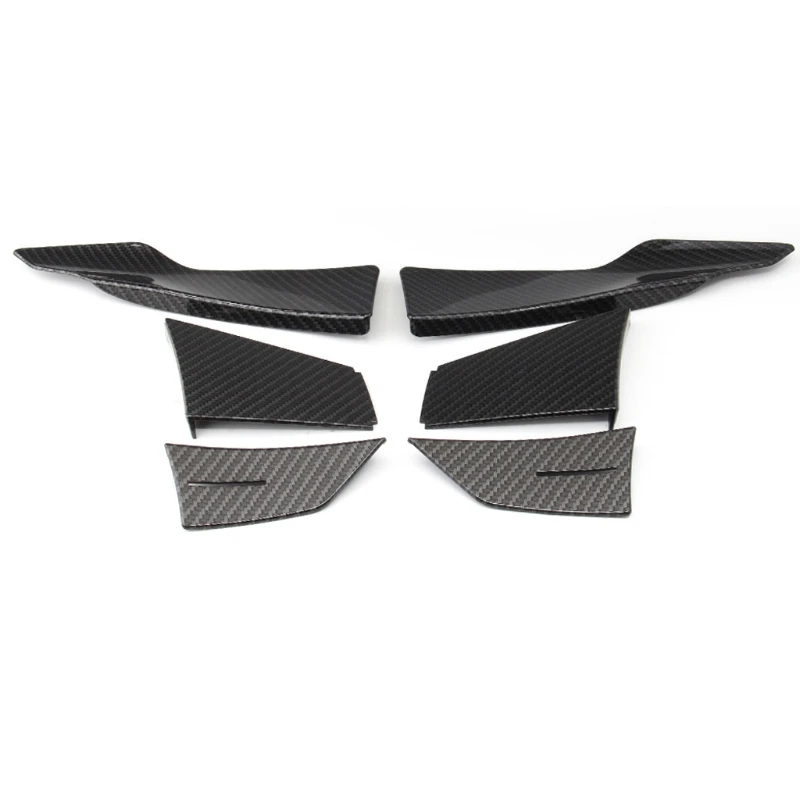 

1set Carbon Fiber Car Styling Accessories Bumper Strip Front Bumper Lip Fin Splitter Spoiler Canard Sticker for F80M3 F82M4