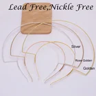 Обруч для волос двухслойный металлический, 22,0 см, 5 шт.