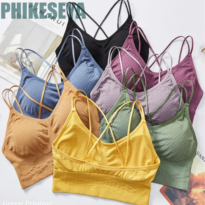 Женский бюстгальтер в горошек Beauty Back спортивный с мягкой подкладкой