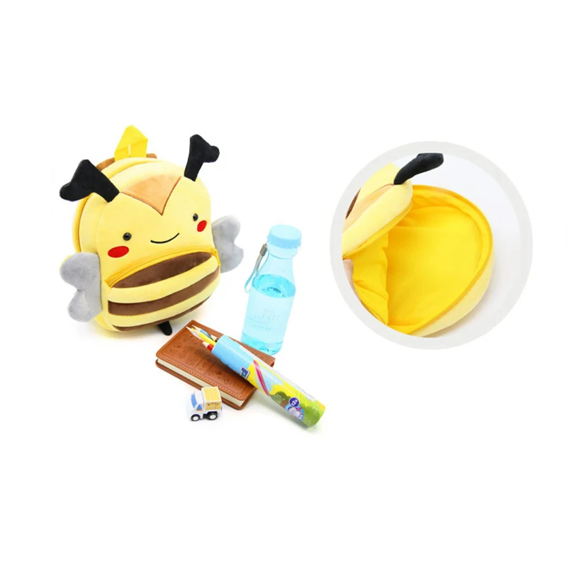 Милые плюшевые рюкзаки с изображением зебры из мультфильма Детская сумка для