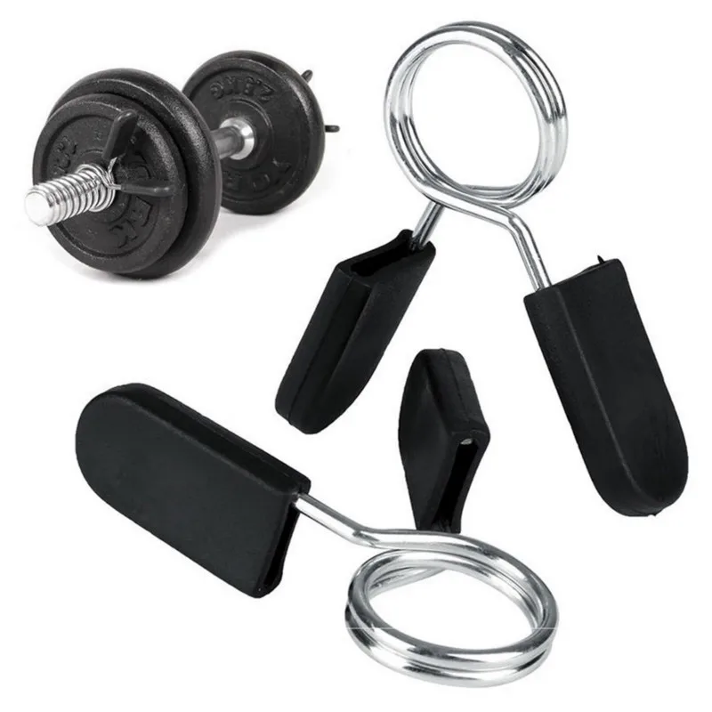 

2 pcs 28mm 30mm 50mm handle dumbbells barbell spring clips Outdoor Fitness Body Building Equipment