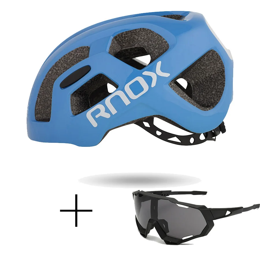RNOX Сверхлегкий мужской велосипедный шлем восьмиугольный черный mtb Горный шоссейный велосипедный шлем для женщин для взрослых 55-61 см оборудование для гоночного велосипеда - Цвет: colour 5