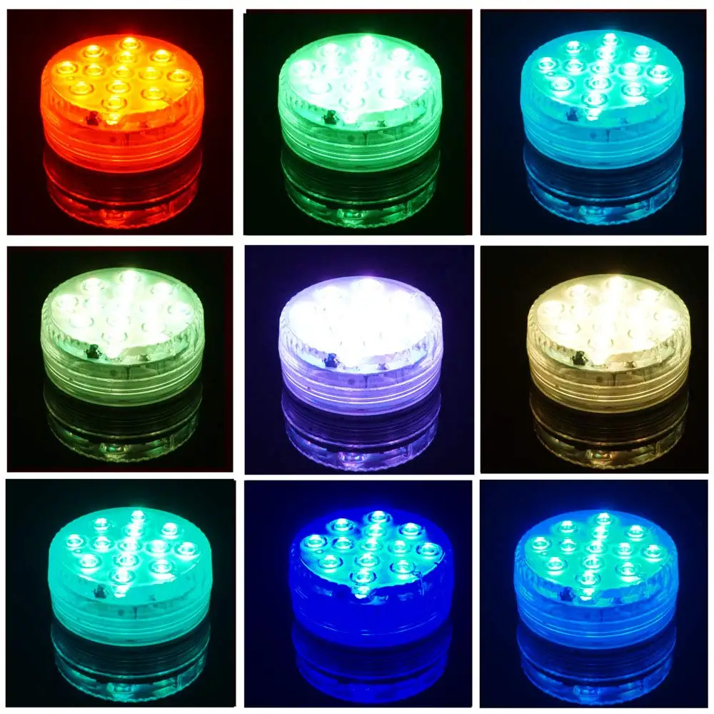 Много погружных 13 светодиодный светильник бассейн IP68 Водонепроницаемый пульт