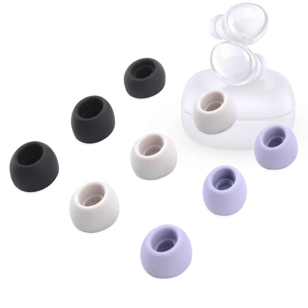 

Silicone Ear Tips for Samsung Galaxy Buds Pro Eartips True Wireless Earbuds Tips Earplugs Earphone Silicone Case Ear Cap 6pcs