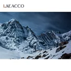 Фотофоны Laeacco фотосессия фотостудия с изображением зимней горы снега камня природы