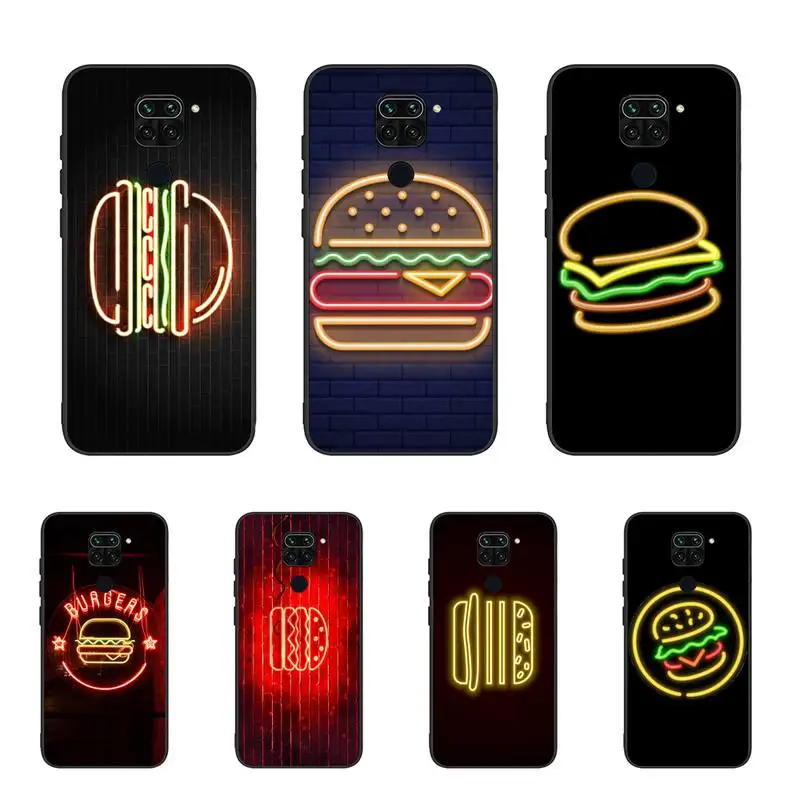 

Neon Burger Fluorescent Pattern Phone Case For Samsung A02 A20 A30 A31 A32 A40 A50 A51 A52 A70 A71 A72 A80 A91 cover