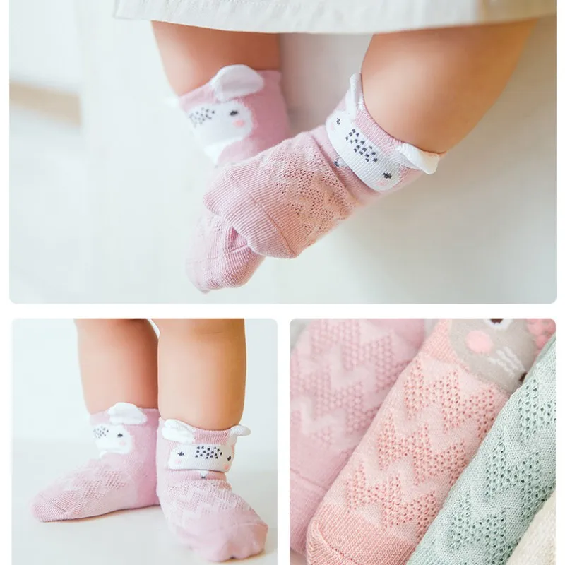 5 Pair/Set Newborn Children Sock Gift Animal Pattern Short Non-Slip Breathable |