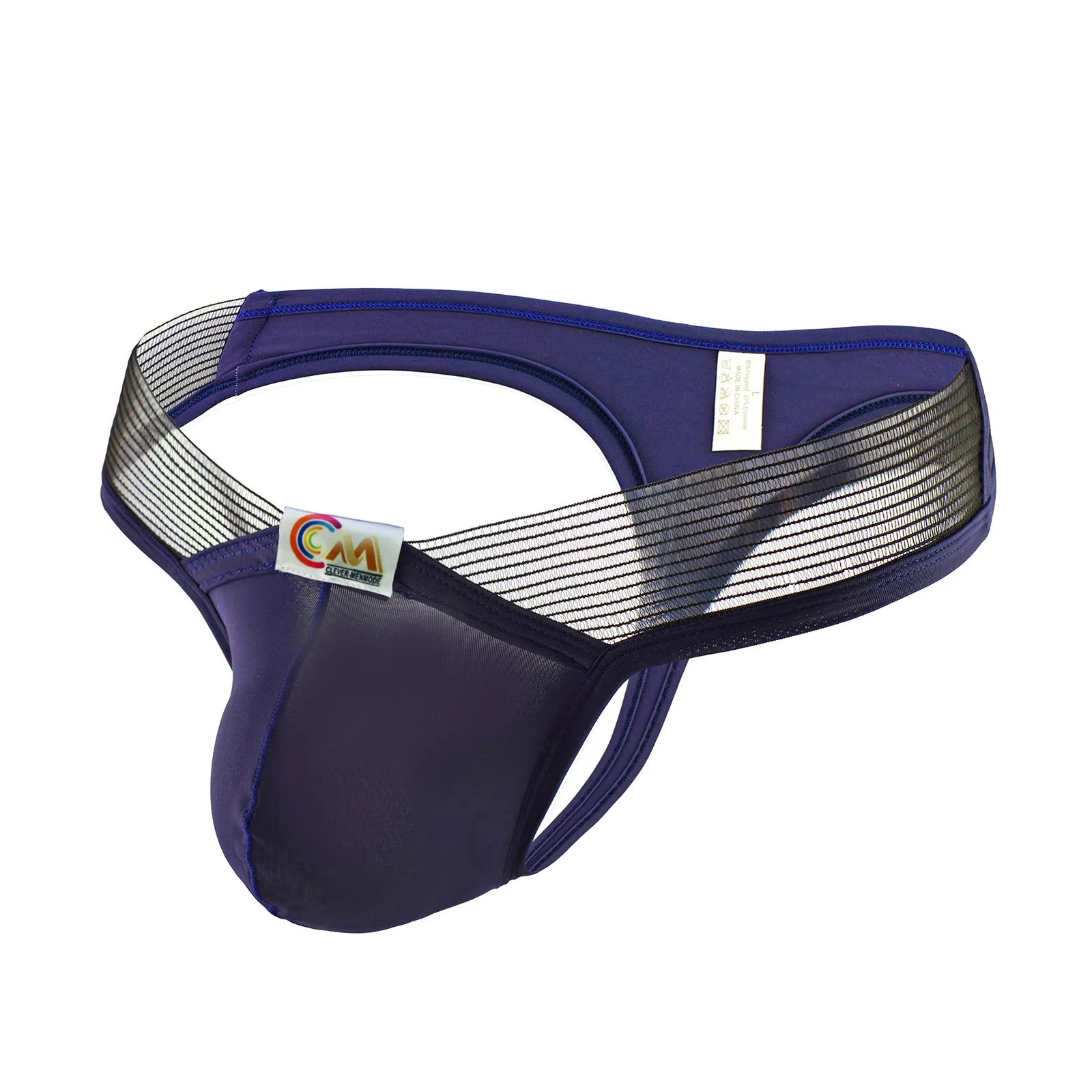 Мужские модные брифы CLEVER T-back мужские трусы-Тонги из ледяного шелка трусы