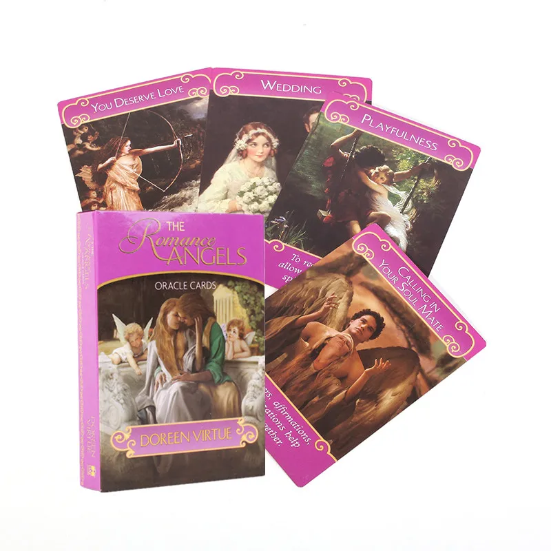 

The Romance Angels Oracle Cards English Read Fate Board Game Oracle Playing Card Deck Games For Party Personal Entertainment
