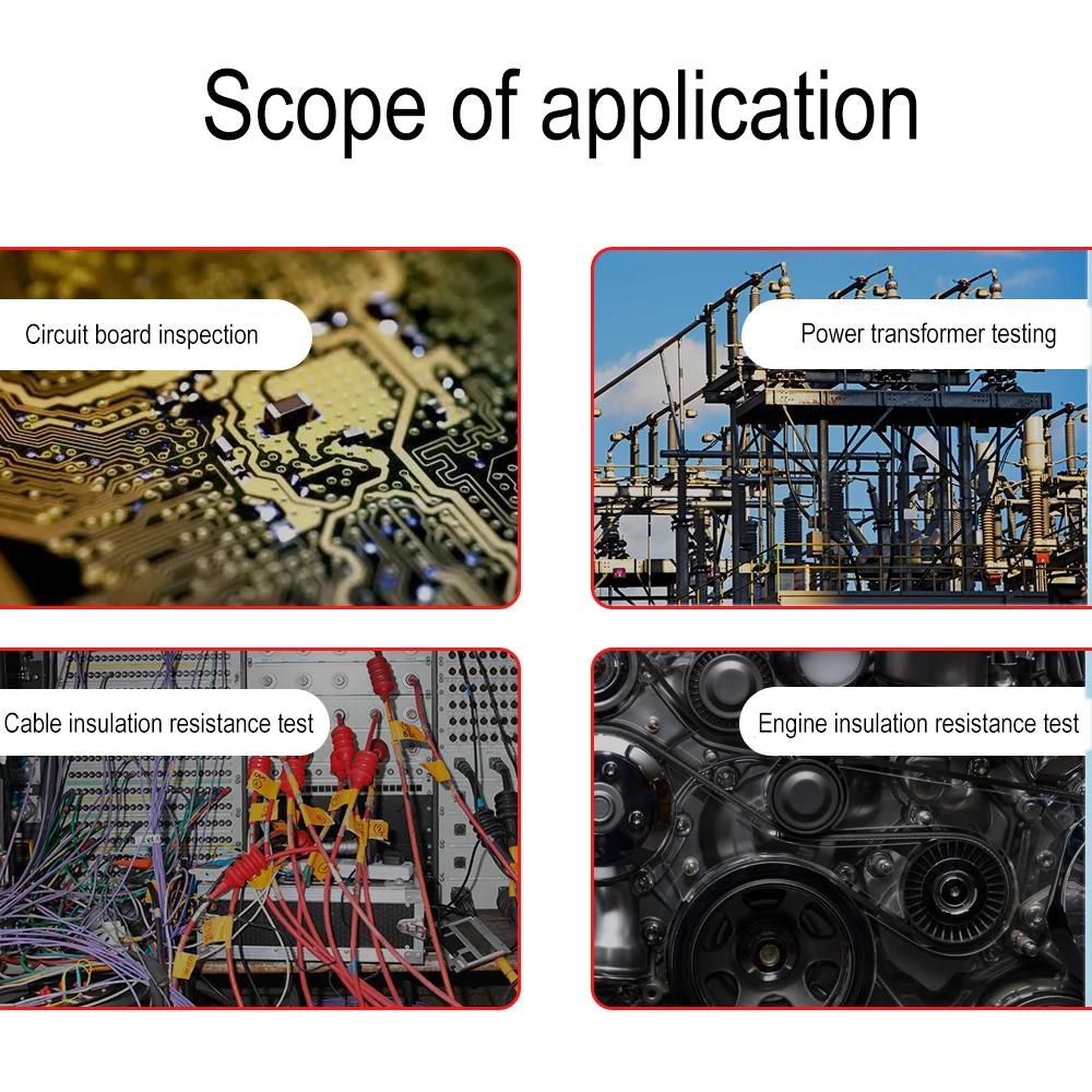 Цифровой тестер сопротивления изоляции напряжения постоянного тока переменного