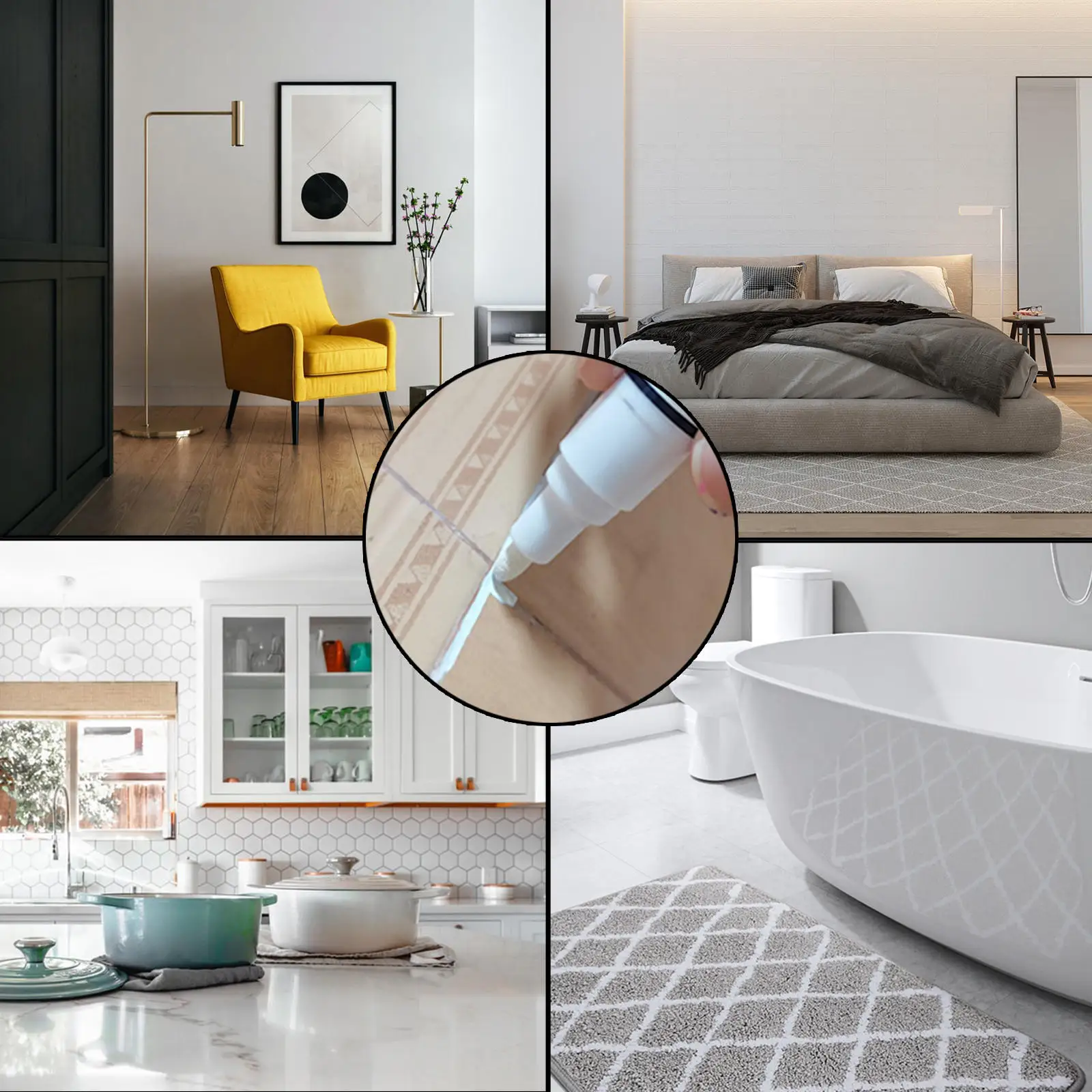 5x White Joint Pin Tiles Color Counter Washbasin Repair Gap | Обустройство дома