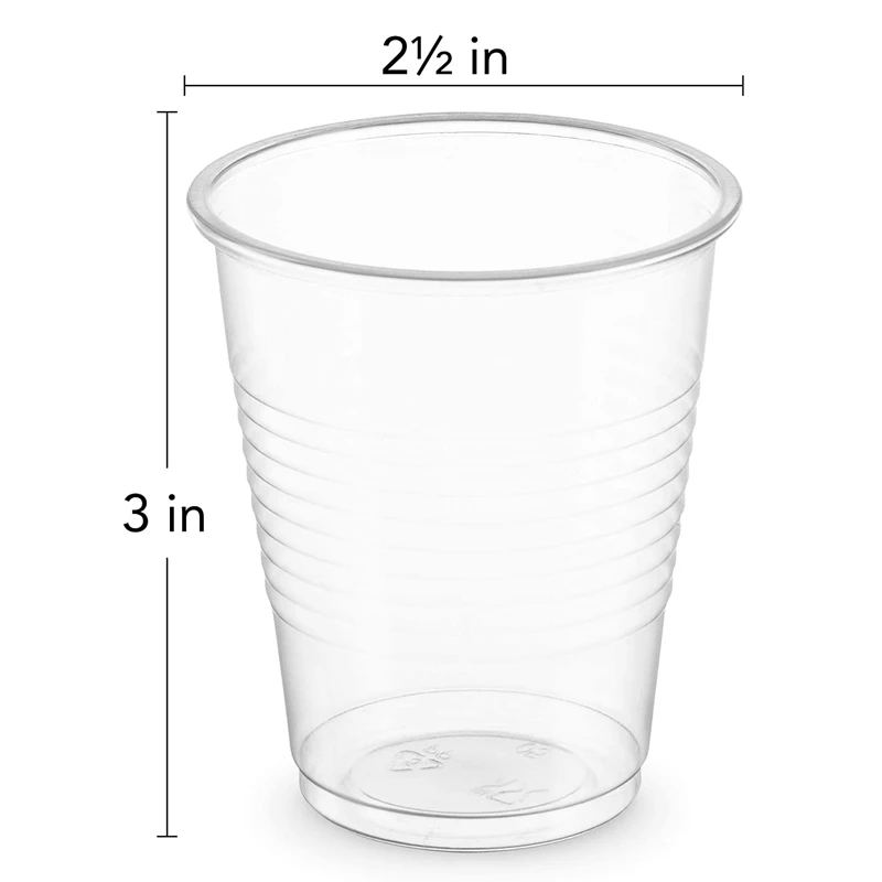 MONGKA 100 шт. 5 унций пластиковые чашки одноразовый прозрачный стакан для