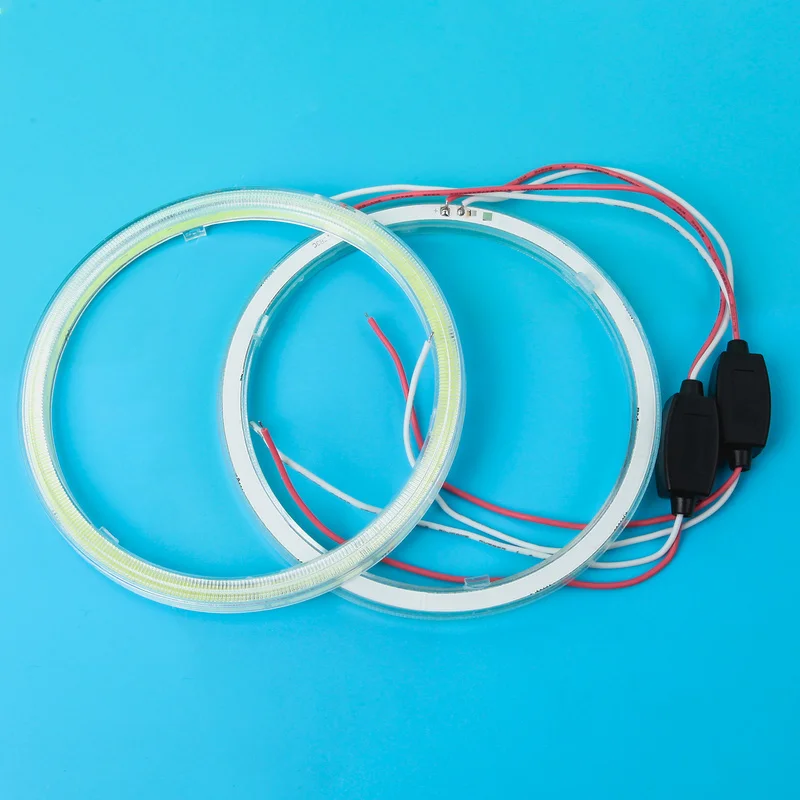 Передняя фара для автомобиля Cob диафрагма ангельские глазки светодиод COB белый