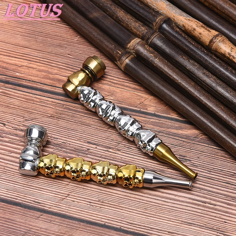 

Metal Smoking Pipe Premium Skull Zinc Alloy Tobacco Suitable for Dry Herbal Pipe Smoking Skull Metal Tobacco Pipe Zinc Alloy 1pc