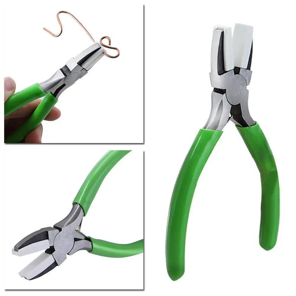 

Jewellers Tool Nylon Jaw Pliers Flat Nose Pliers Jewelry Bead Making Tool