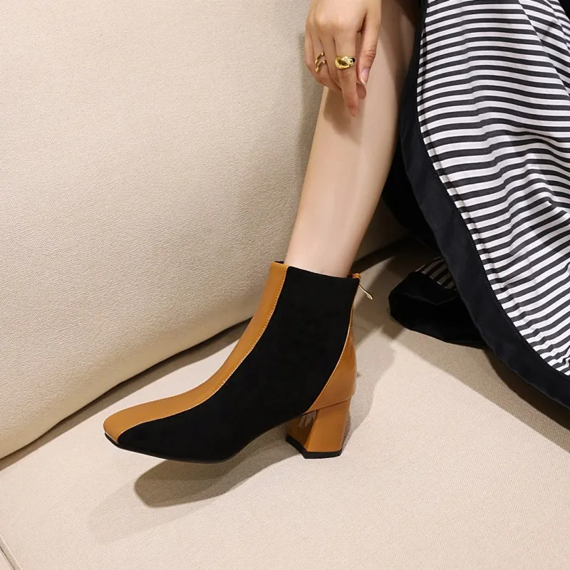 

Oversized Color matching boots boots women shoes ankle boots for women ladies boots shoes woman winter