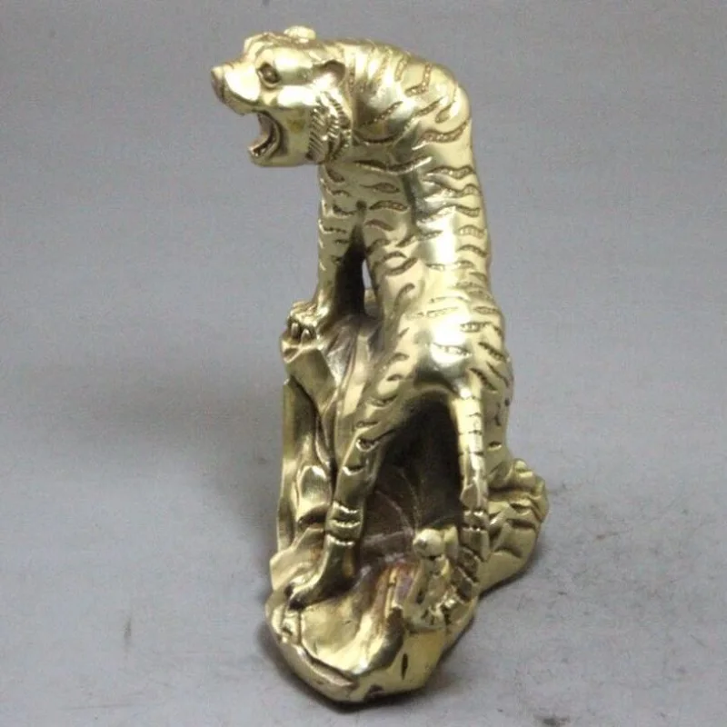

Латунный античный тигровый орнамент, тигровый Рор на горах