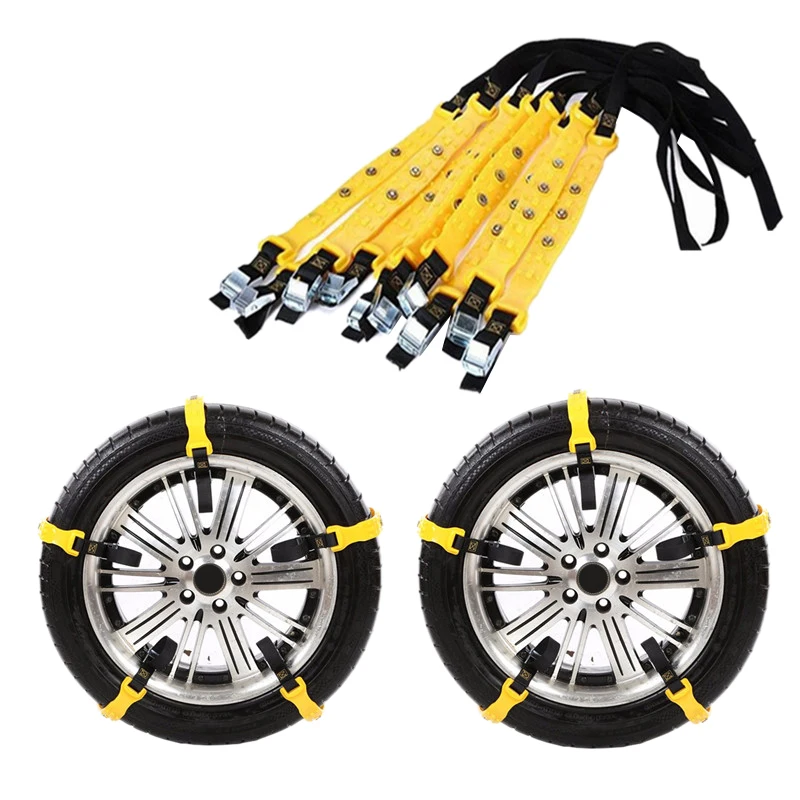 10 шт. зимняя автомобильная покрышка для снега регулируемые противоскользящие