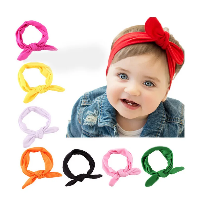 Ободки для новорожденных детские повязки на голову девочек детская чалма бант