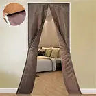 Магнитная теплоизолированная дверная занавеска, ветроизоляция, Магнитная Дверь с защитой от атмосферных воздействий, водонепроницаемый декор Ткань оксфорд  штора дверь