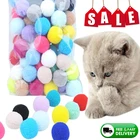 302010 шт. Карамельный цвет собака, кошка, игрушка плюшевые шарики котенок игрушки для игры в мяч котенка милые и забавные мягкие ассорти для домашних животных игрушки для детей