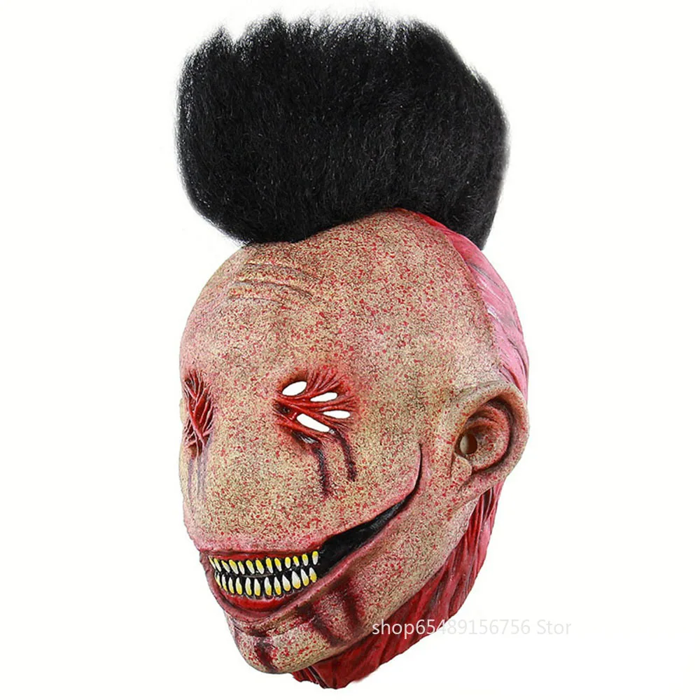 Кровавые маски дьявол Ужасы Murloc латексная страшная маска с рыбьим ртом костюмы