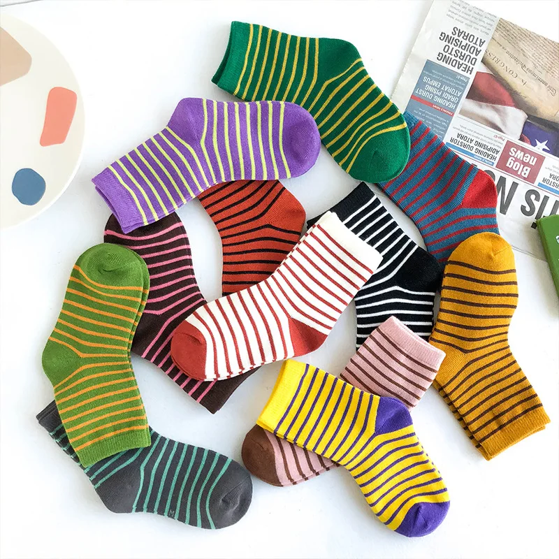 

3 Pairs/lot Children Socks Striped Summer Spring Boys Newborn Baby Soft Socks Cotton Infant Lovely Fashion Socks For Girls 0-12t