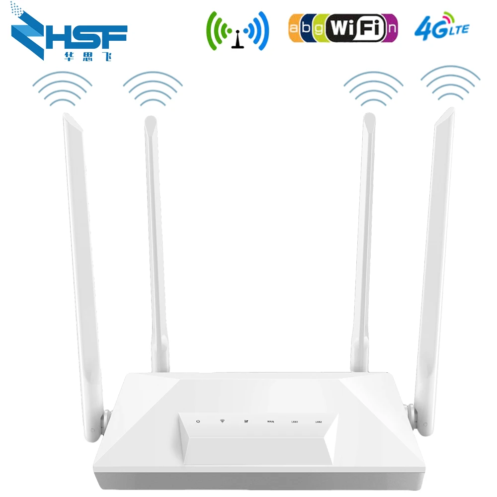 Разблокированные Wi-Fi роутеры 300 Мбит/с мобильный роутер CPE 4G LTE со слотом для