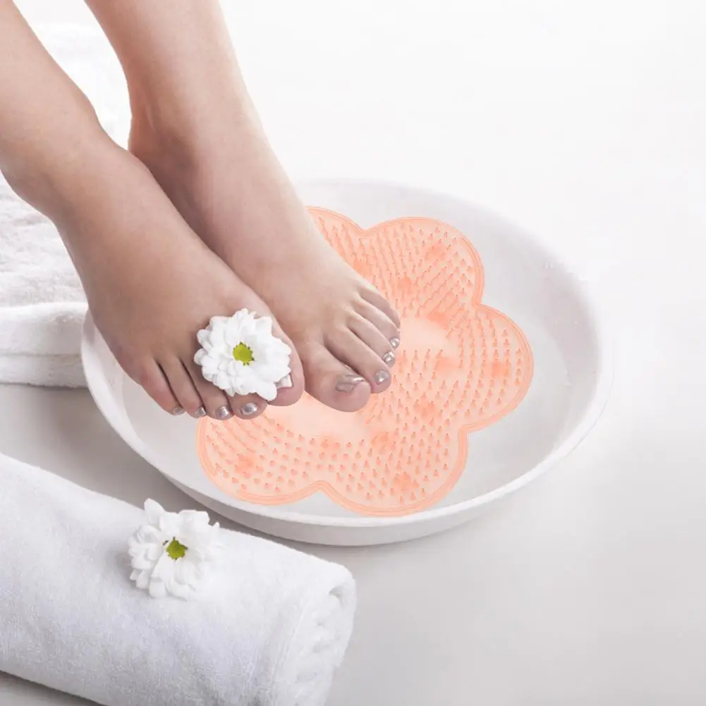 Ленивый Ванна Душ Задняя щетка массажер подушки силиконовые присоски ковер