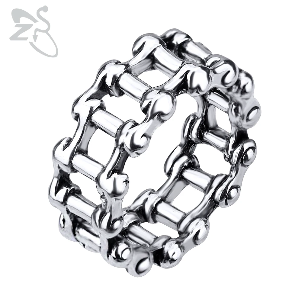 ZS Байкерская цепь для мотоцикла серебряное кольцо цепи велосипеда байкерские